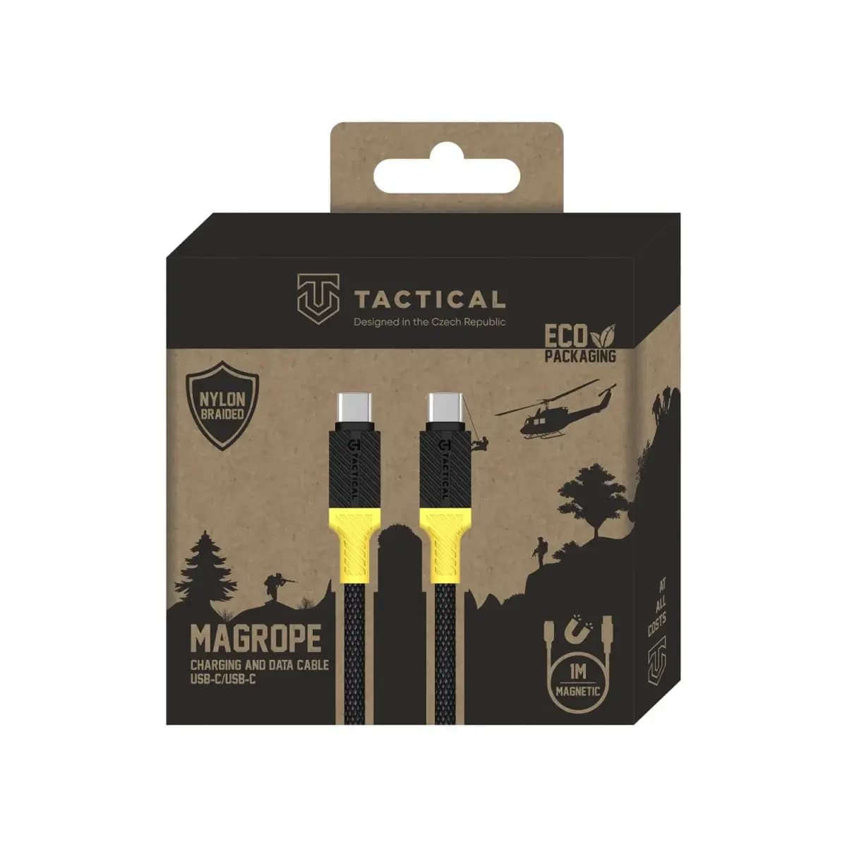 Tactical MagRope USB-C to USB-C cable, 1 m, multicolour