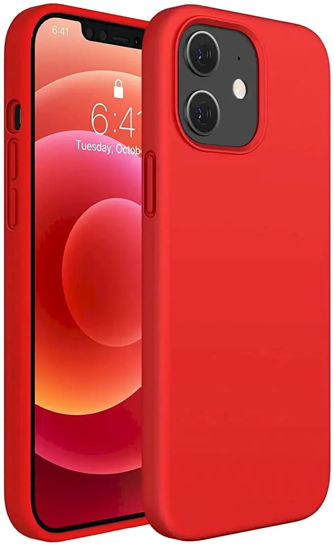 Чехол Fusion Elegance Fibre Protect для iPhone 12 Pro Max, красный