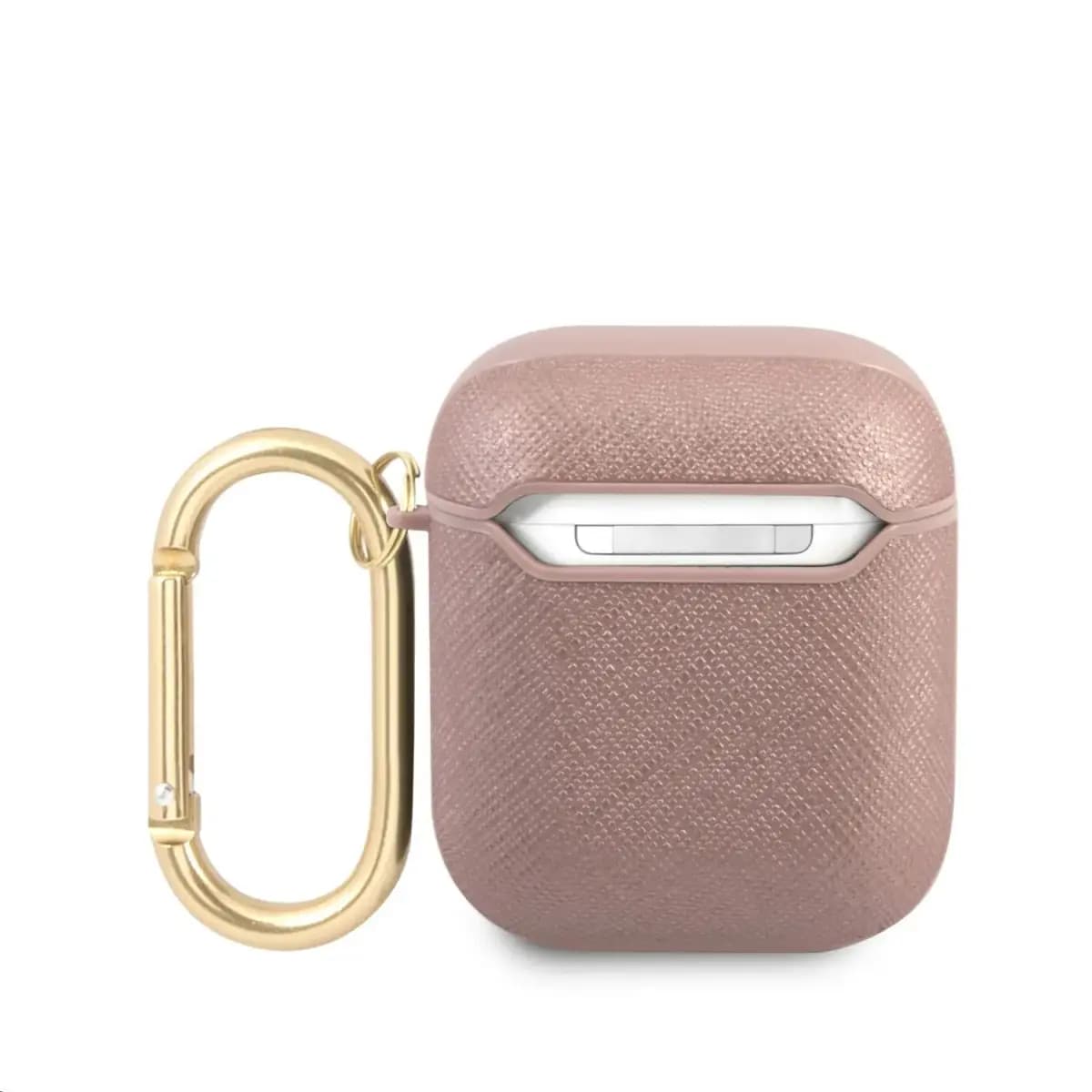 Guess GUA2SASMP Saffiano case for AirPods 1–2, pink