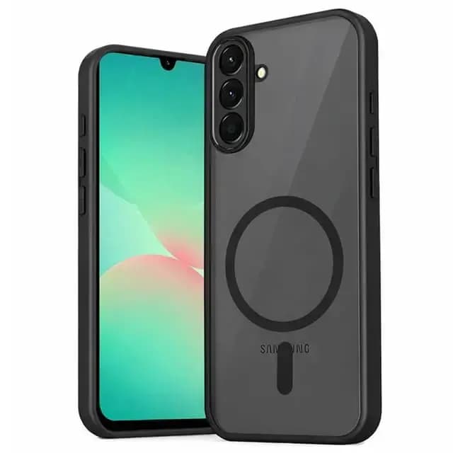 Fusion Matte phone case with MagSafe for Samsung Galaxy A57, black