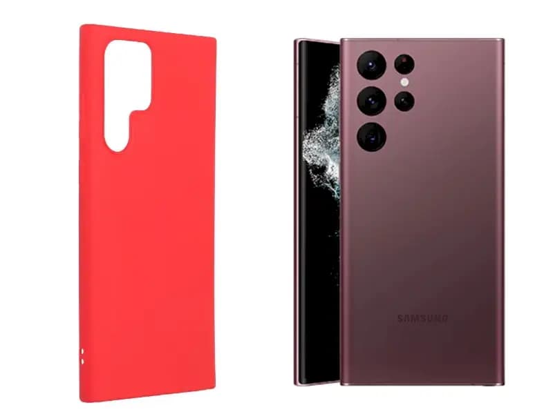 Чехол Fusion Soft Matte для Samsung Galaxy S22 Ultra, красный