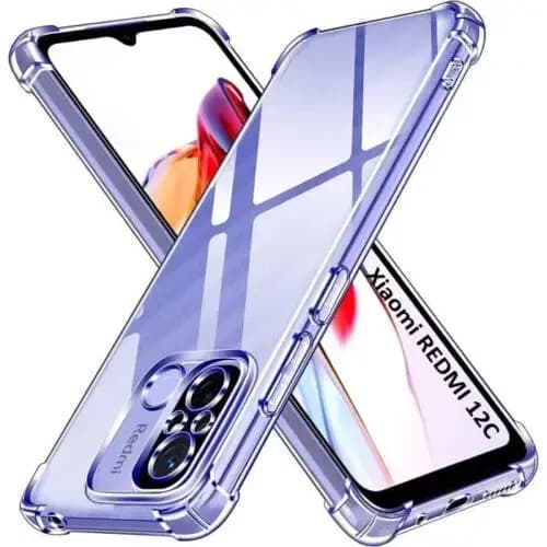 Fusion Anti Shock 1.5 mm phone case for Redmi 12C / 11A, clear