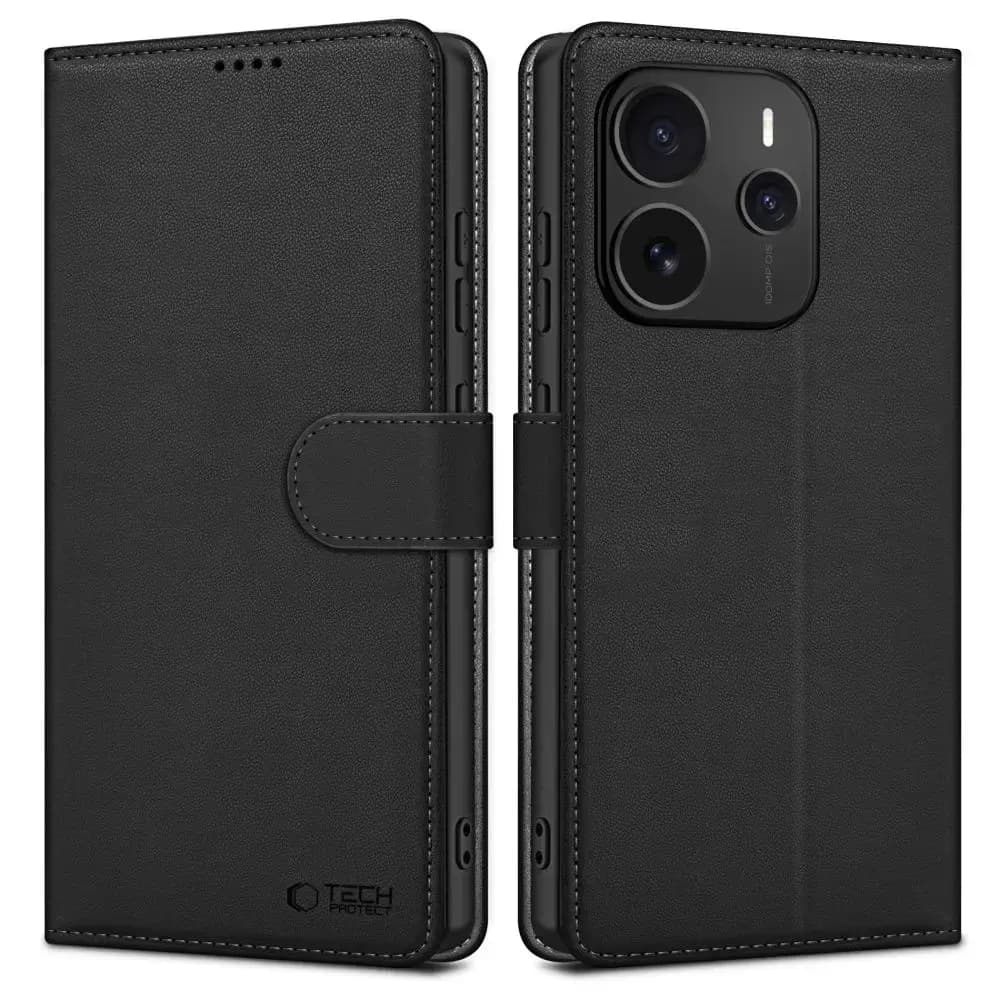 Чехол-книжка Tech-Protect Wallet для Redmi note 14 5G, чёрный