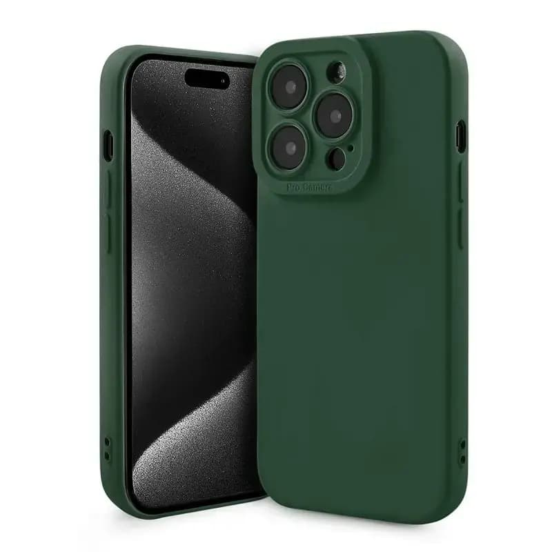 Fusion Softy Protect telefoniümbris iPhone 15 Pro, roheline
