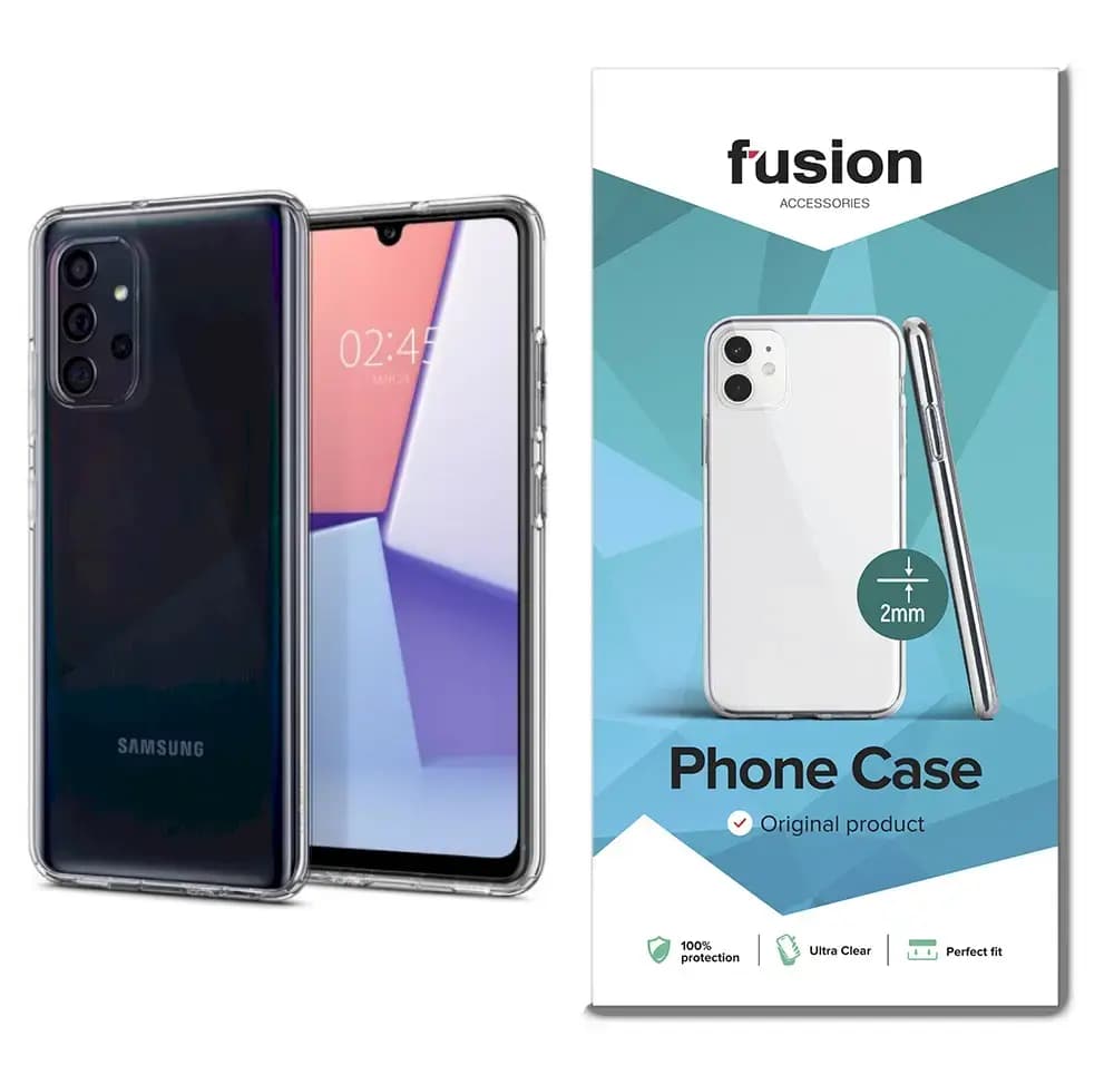 Fusion Ultra Clear 2 mm phone case for Samsung Galaxy A72 4G / 5G, clear