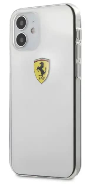 Ferrari ESTRHCP12STR Silicone telefoniümbris iPhone 12 Mini, läbipaistev