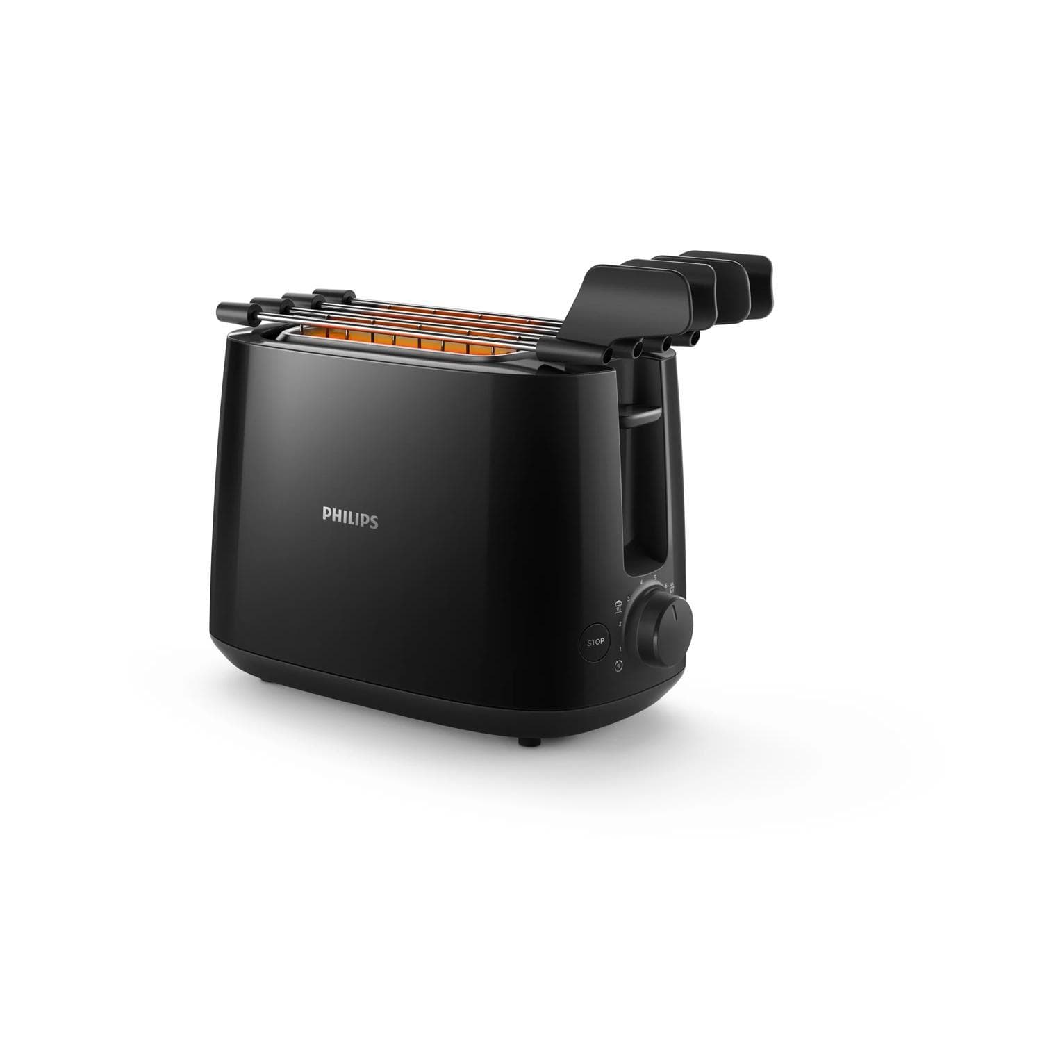 Philips Daily Collection HD2583/90 toaster, 2 slots, metal housing