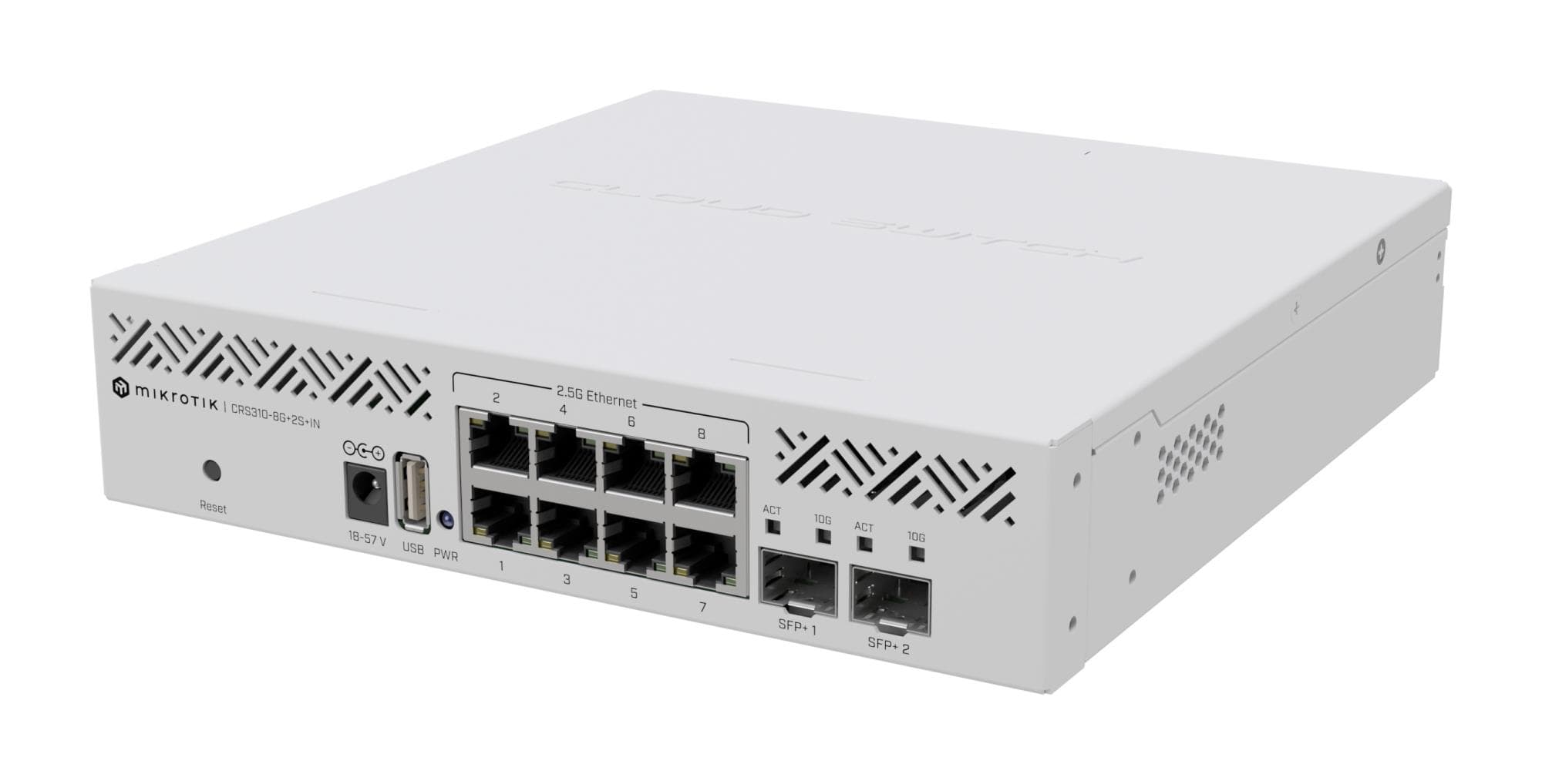 MikroTik CRS310-8G+2S+IN управляемый коммутатор