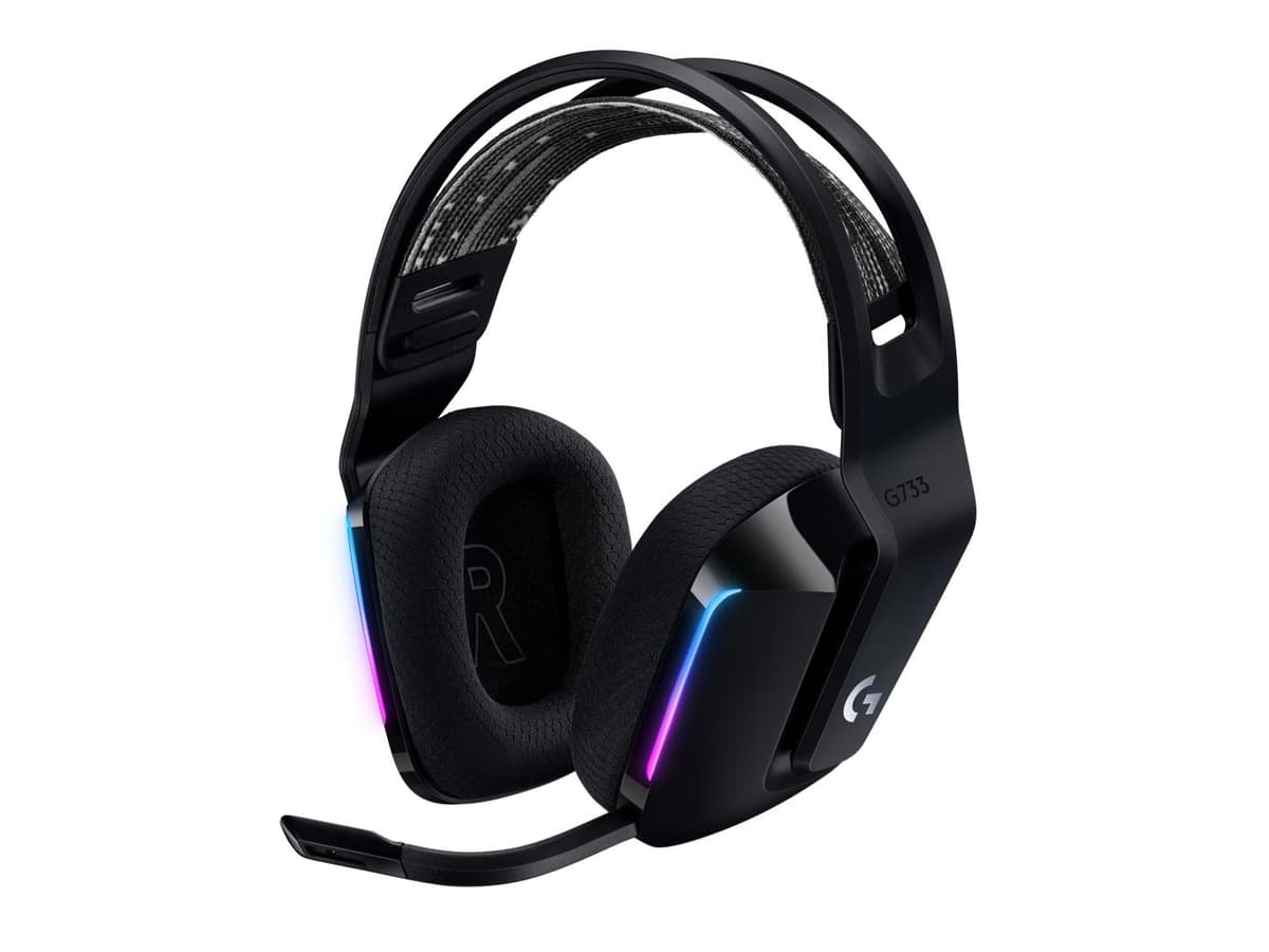 Logitech G733 RGB juhtmeta gaming kõrvaklapid (must)