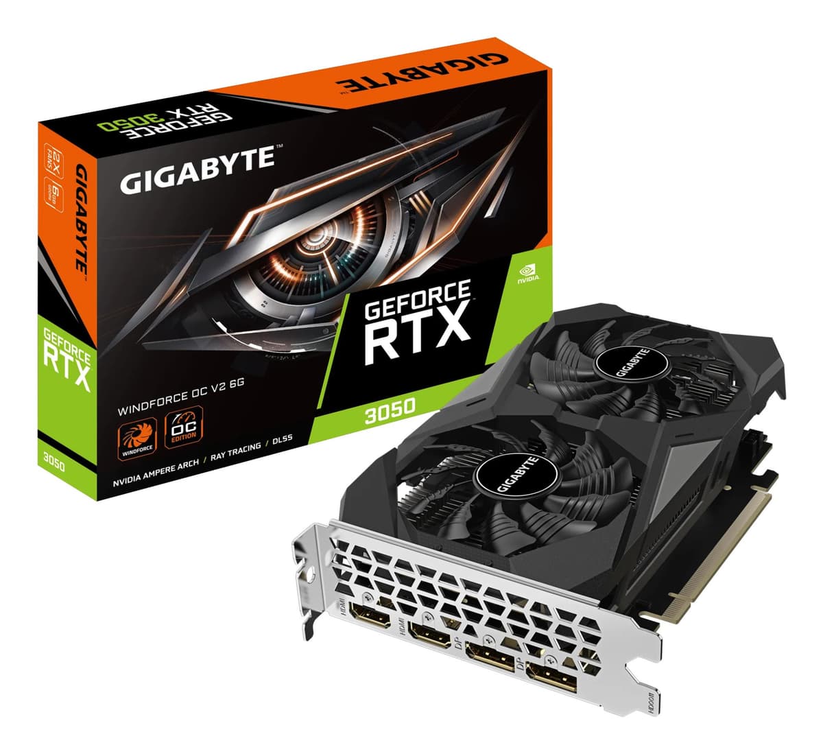 Gigabyte GeForce RTX 3050 6GB GDDR6 videokaart