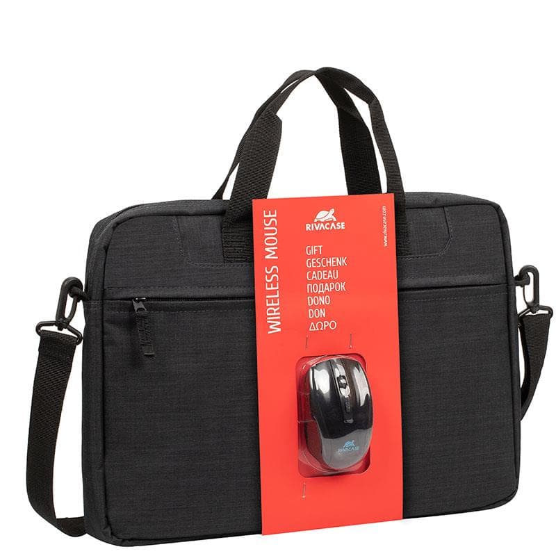 RIVACASE Regent 15.6" Notebook Bag with Mouse