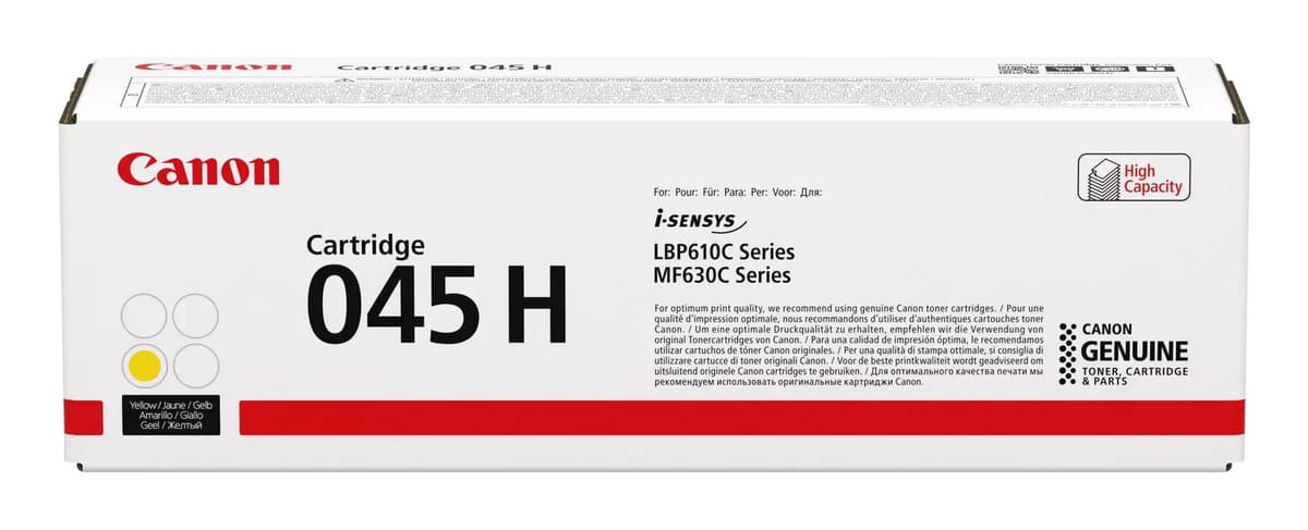 Canon 045H Yellow Toner Cartridge 2.2K
