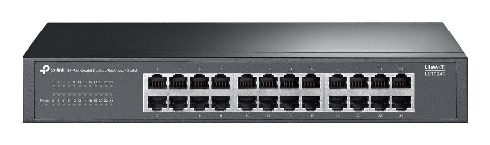 TP-Link LS1024G 24-Port Gigabit Unmanaged Network Switch