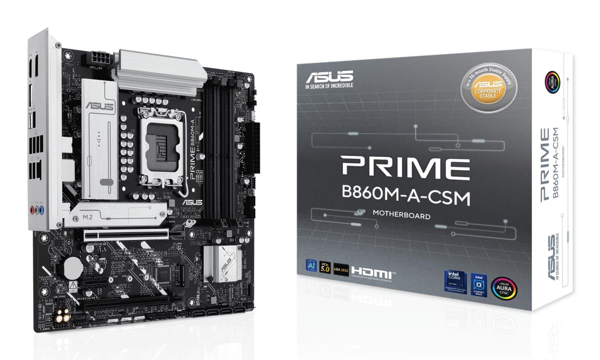 ASUS PRIME B860M-A-CSM Intel B860 DDR5 emaplaat