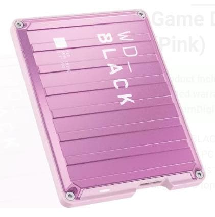 WD P10 Game Drive 2TB roosa väline kõvaketas