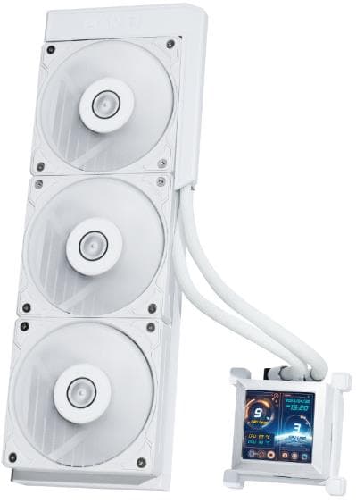 Lian Li HydroShift LCD 360 AIO Liquid CPU Cooler – White