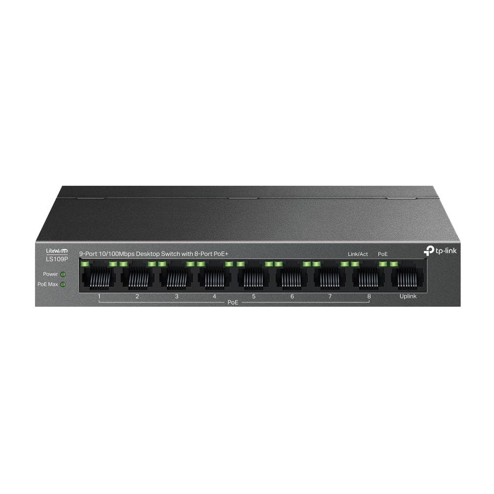 TP-LINK LS109P 8-Port PoE+ Fast Ethernet Switch