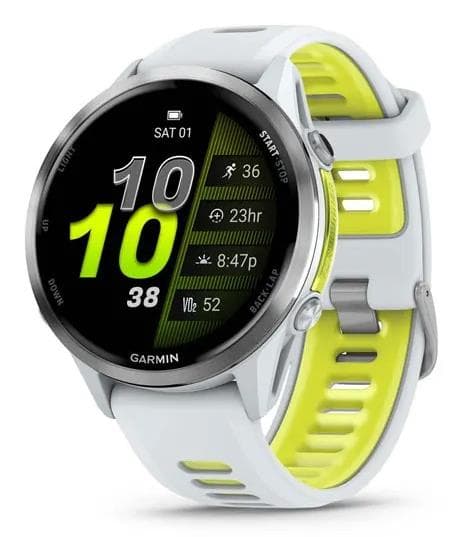 Garmin Forerunner 970 Titanium Smartwatch – White