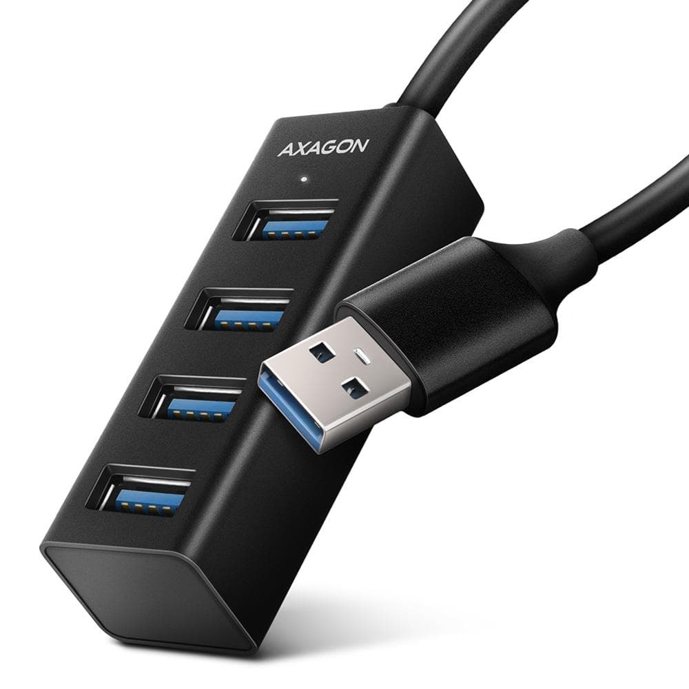 Axagon HUE-M1A USB 3.2 4-Port Mini Hub 0.2m
