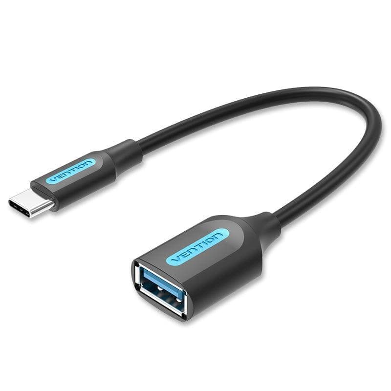 Адаптер Vention CCVBB USB-C – USB-A OTG, 15 см, USB 3.0, чёрный