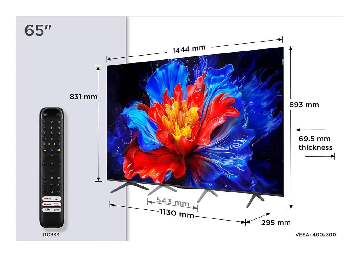 TCL 65" 4K QLED Smart TV (65P8K)