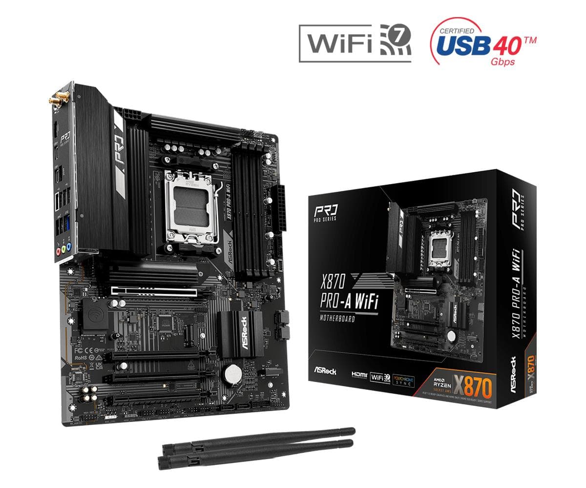 ASRock X870 Pro RS WiFi Socket AM5 ATX Motherboard