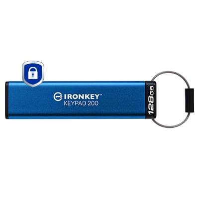 Kingston IKK200 128GB USB 3.2 flash drive sinine