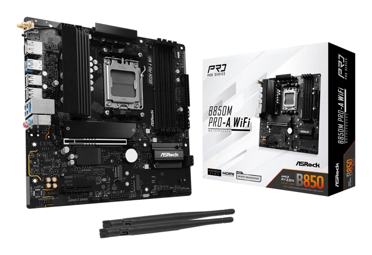 ASROCK B850M Pro-AW WiFi AM5 emaplaat