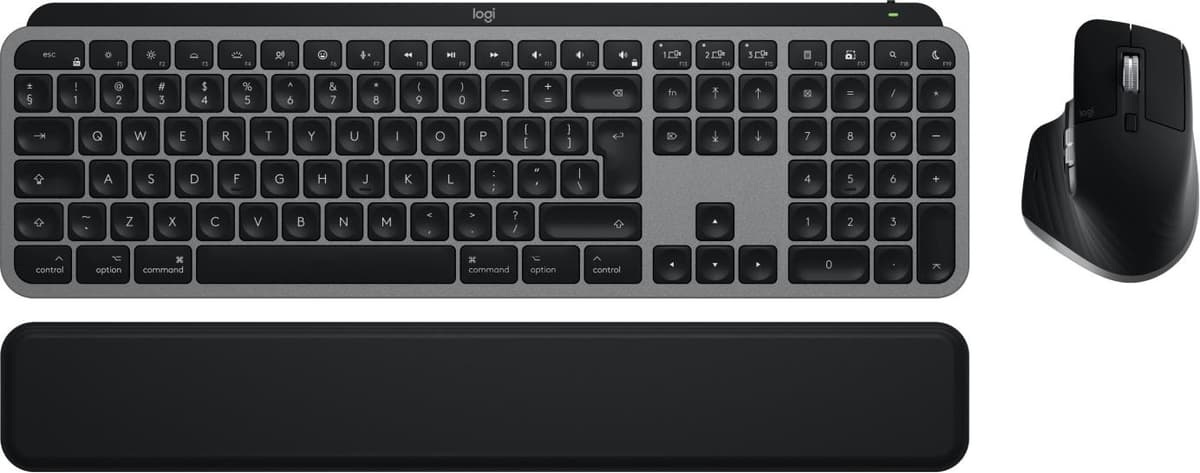 Logitech MX Keys S Wireless Keyboard with Mouse Combo - Grey