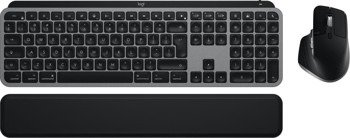 Logitech MX Keys S Wireless Keyboard with Mouse Combo - Grey