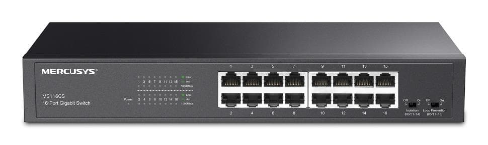 Mercusys MS116GS 16-Port Gigabit Ethernet Unmanaged Switch