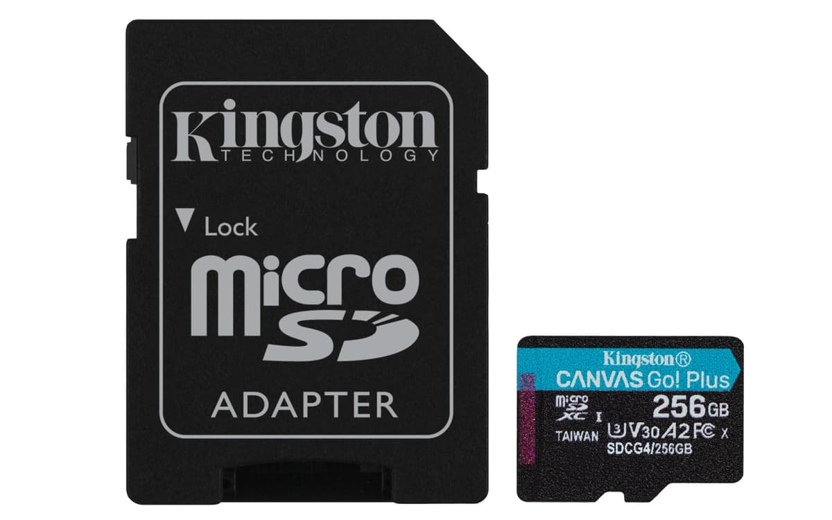 Kingston Canvas Go! Plus 256GB microSD kaart
