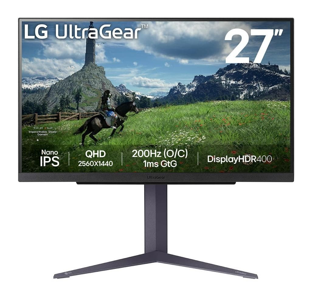 LG 27GS85Q-B 27" QHD 200Hz IPS Gaming Monitor
