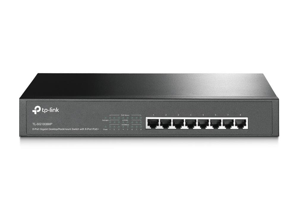 TP-LINK TL-SG1008MP 8-Port Gigabit PoE+ Network Switch