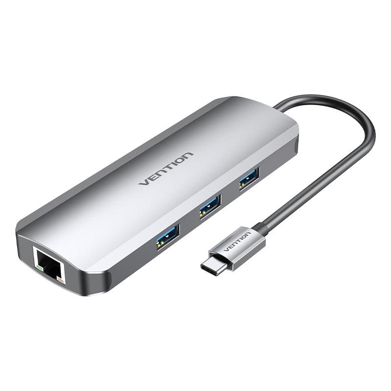 Vention I/O HUB USB-C 0.15M TOLHB - dock для ноутбука серебристый
