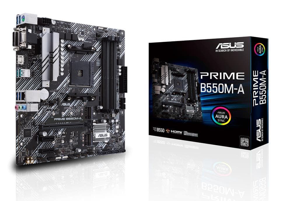 ASUS Prime B550M-A AMD emaplaat Socket AM4 MicroATX DDR4