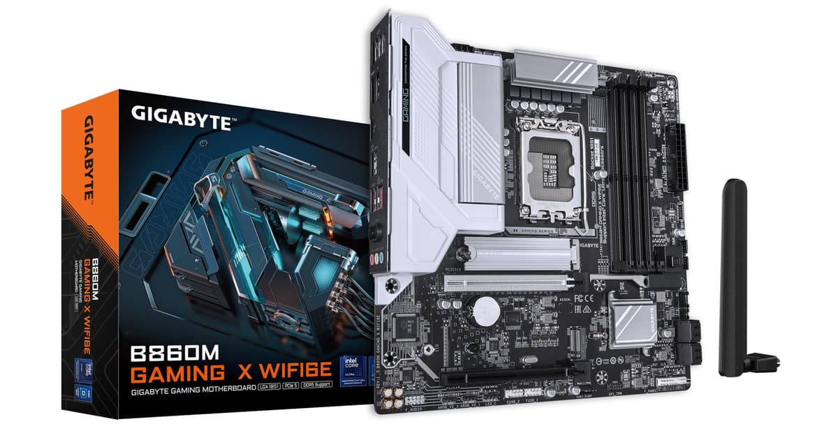 Gigabyte B860M Gaming X WiFi 6E emaplaat LGA1851 DDR5 Micro-ATX