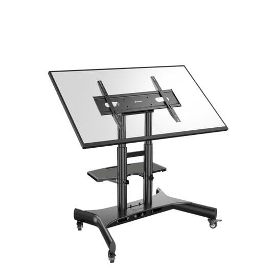 ONKRON TS1380-B Mobile TV Floor Stand for 50"–83" TVs – Black