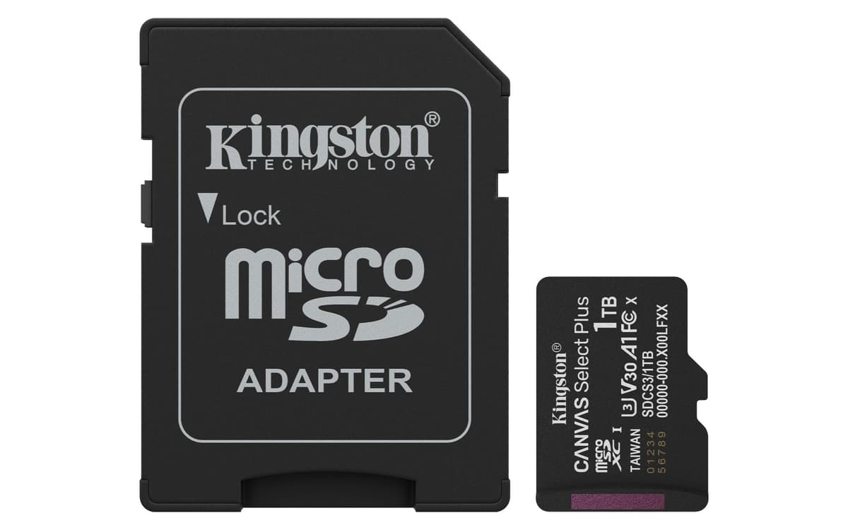 Kingston Canvas Select Plus 1TB MicroSDXC Memory Card