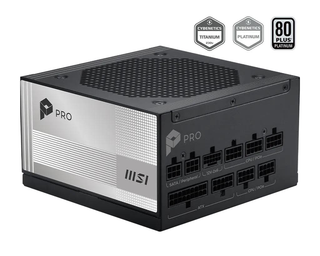 MSI PRO A1000PL PCIe5 1000W ATX power supply