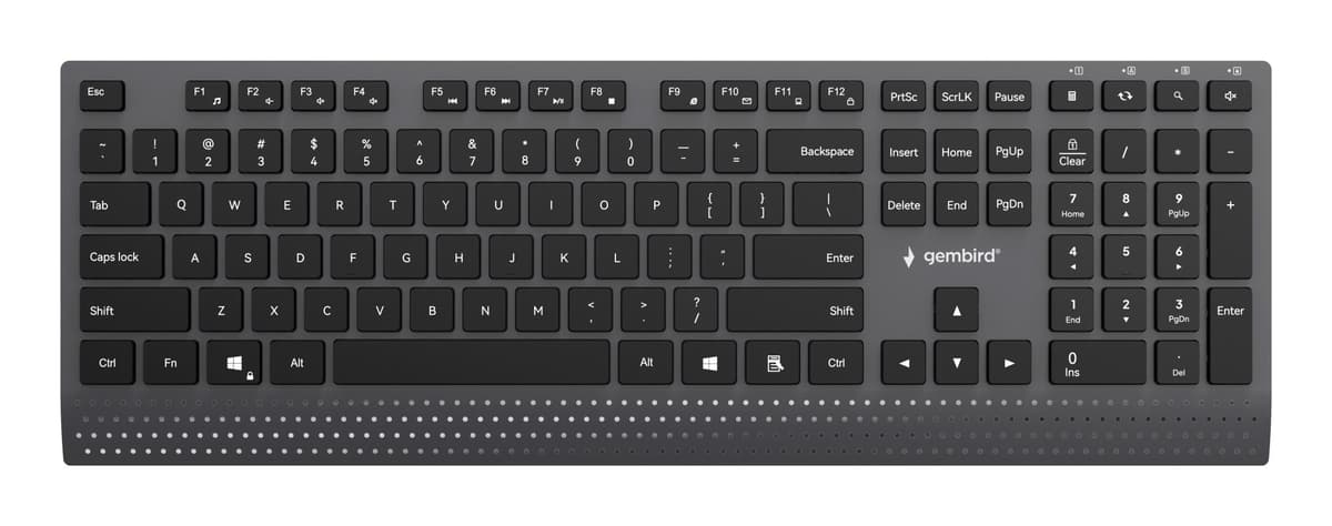 KEYBOARD MULTIMEDIA USB ENG/BLACK KB-MCH-06 GEMBIRD
