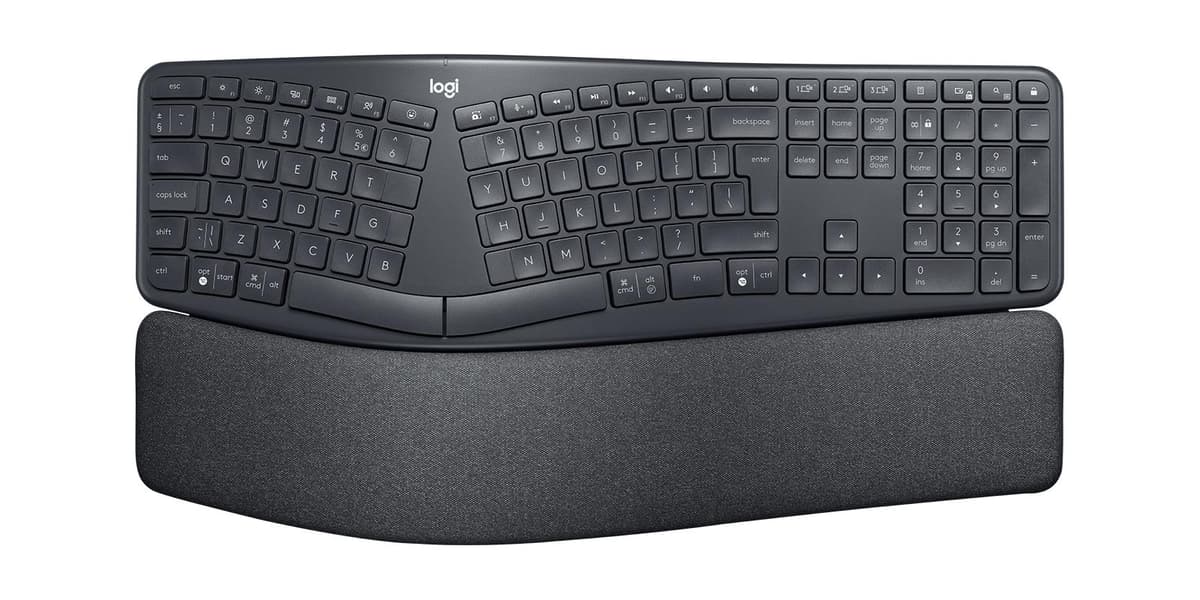 Logitech Ergo K860 juhtmeta ergonoomne klaviatuur, grafiit