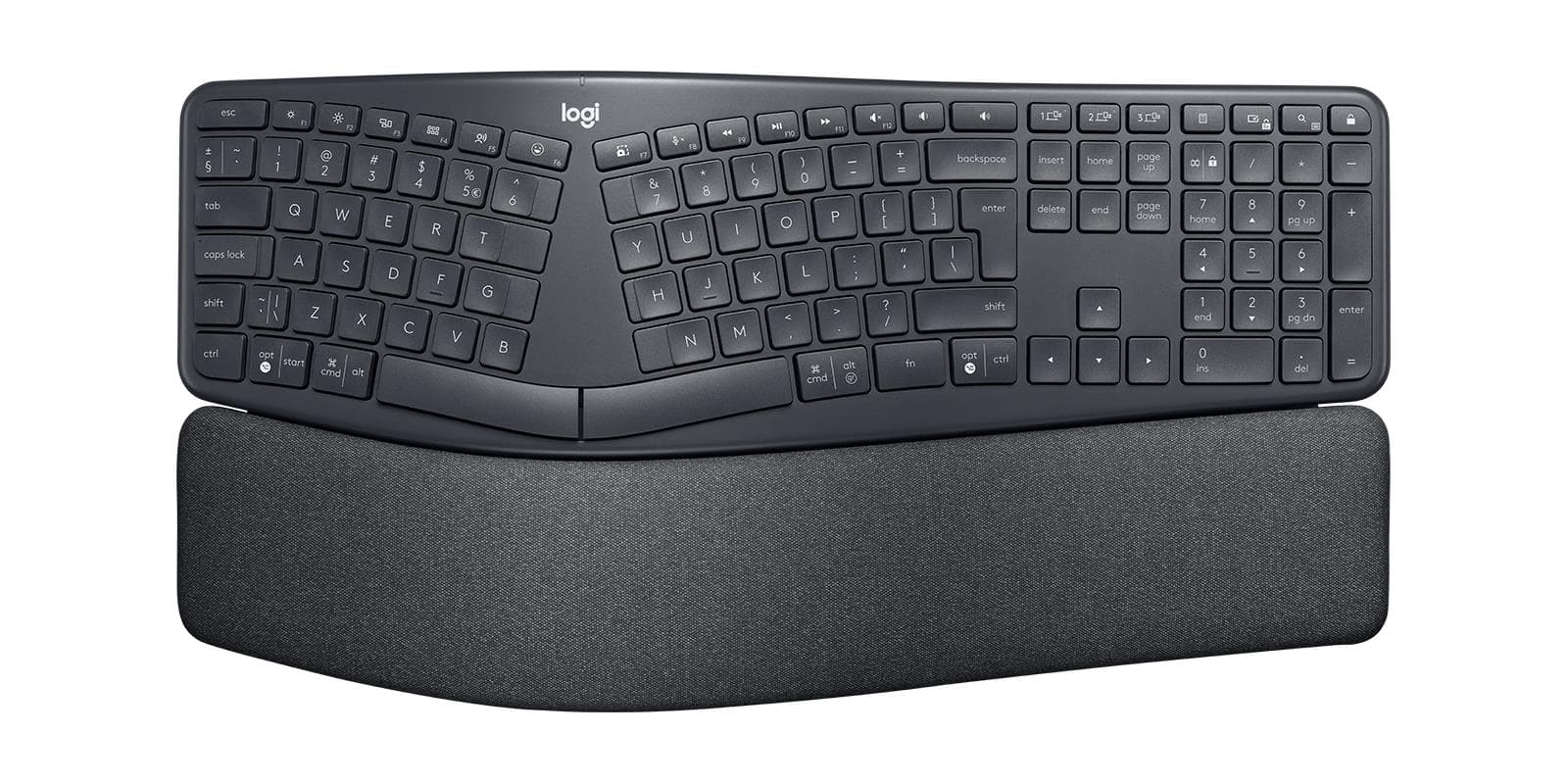 Logitech Ergo K860 juhtmeta ergonoomne klaviatuur, grafiit