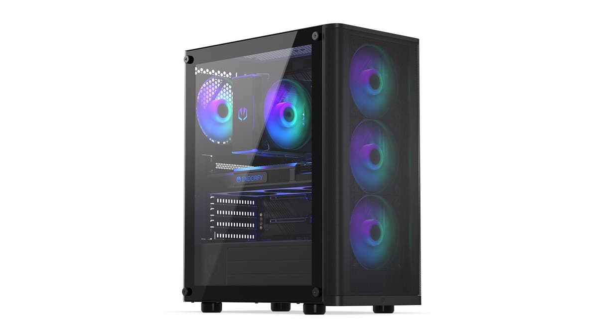 ENDORFY Ventum 200 ARGB must midi-torni korpus ATX