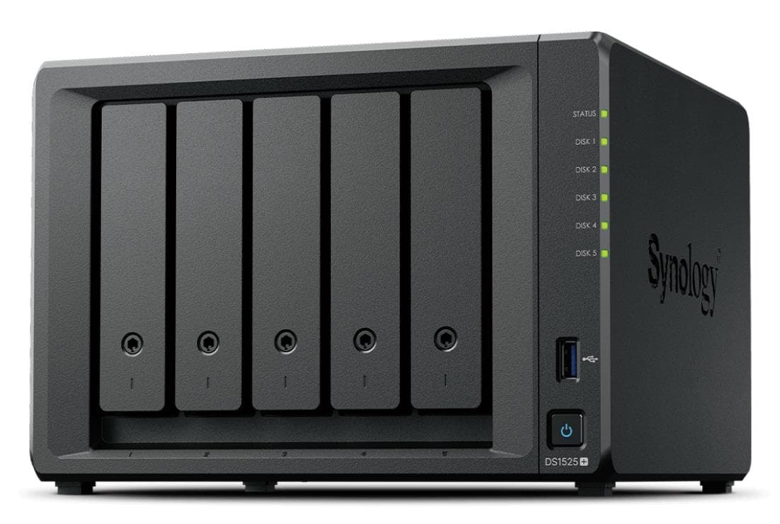 Synology DS1525+ NAS 8GB RAM 5-bay võrguseade