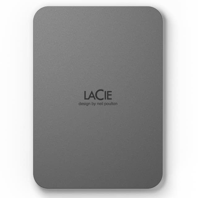 LaCie Mobile Drive Secure 2TB Portable Hard Drive (Space Gray)
