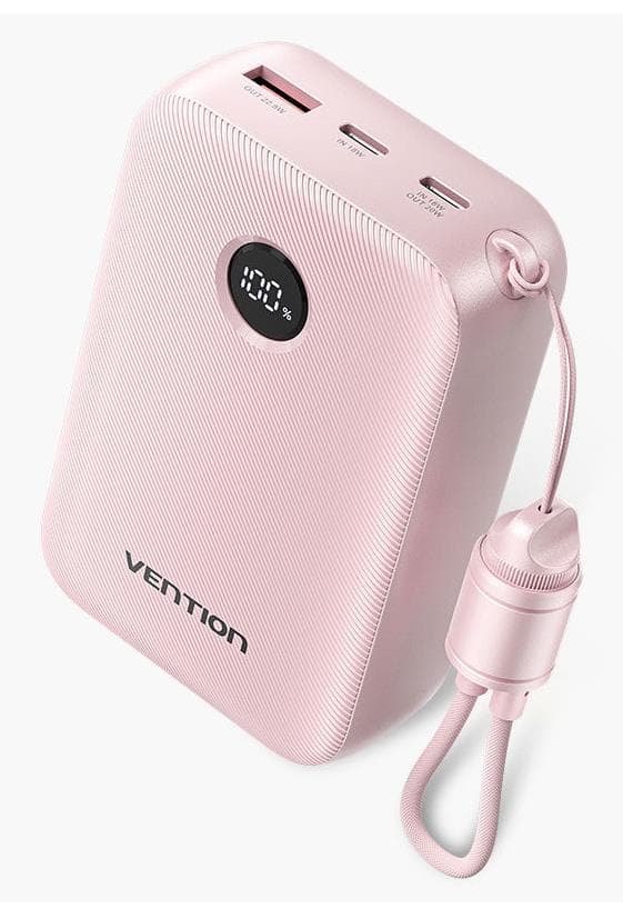Vention Power Bank USB 20000mAh 22.5W Pink