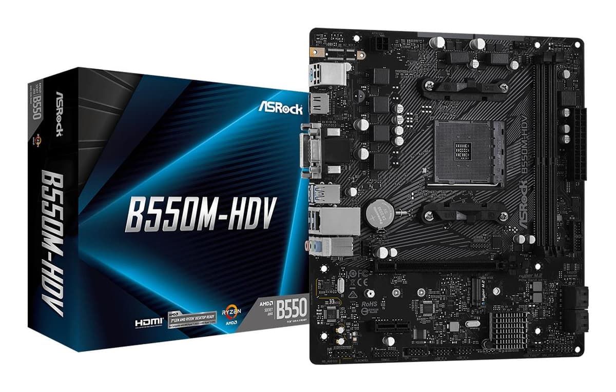 ASROCK B550M-HDV emaplaat Socket AM4 DDR4