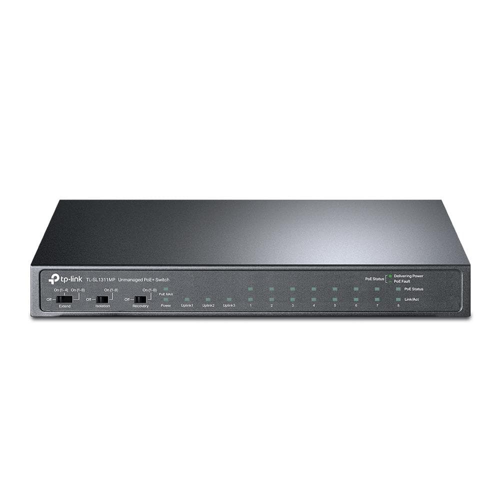 TP-Link TL-SL1311MP 8-pordi PoE+ switch 124 W