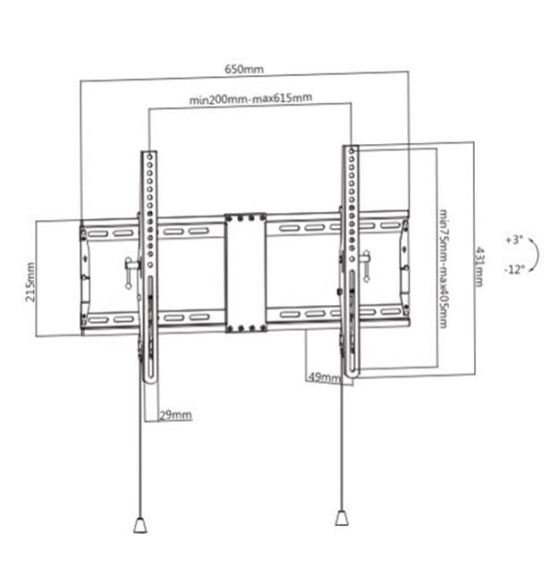 Gembird WM-80T-01 TV Wall Mount 37–80"